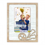 Futbolo stiliaus rėmelis 10x15 cm nuotraukai, sportininko dovana