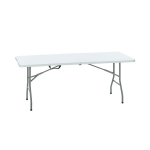 Sulankstomas lauko stalas, 180 x 70 x 74 cm, baltas