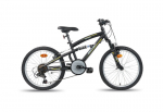 Kalnų dviratis Bottari Sestriere 20 MTB FS 77319, 20", juodas