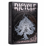 Bicycle Black Dragon kortos - klasikinės, pagamintos Jav
