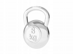Sidabrinė Kettlebell pakabuko 8g, 925 sidabras, mažas svarmuo