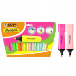 Bic Flat žymekliai: 8 vnt. neoniniai ir pasteliniai
