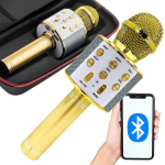 Belaidis karaoke mikrofonas su dėklu Rivex M55