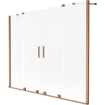 Vonios sienelė Mexen Velar Duo, 200 x 150 cm, Brushed copper/matinis stiklas
