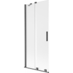 Vonios sienelė Mexen Velar, 80 x 150 cm, Brushed gun gray/matinis stiklas