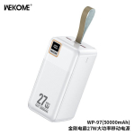 Atsarginis maitinimo &scaron;altinis ("Power Bank") WK Design "WP-97" Baltas 50000mAh