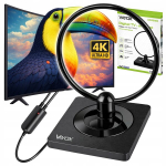 Kambarinė antena TV su stiprintuvu DVB-T/T2, 4K, LTE 4G, Vayox VA0250