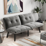 Sulankstoma sofa-lova 2 vietų, pilka