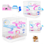 Cage for Hamster, Guinea Pig, Rodents with Full Equipment Petsi