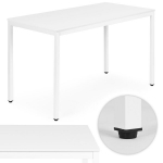Table for Kitchen Dining Room 4-5 Persons Computer Desk 120x60 cm White ModernHome