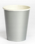 Sidabriniai popieriniai puodeliai 250ml, 8 vnt.