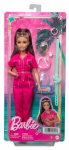 Barbie lėlė su rožiniu kombinezonu