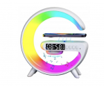 &bdquo;Lumisound ER1260&ldquo; RGB Bluetooth garsiakalbis su žadintuvu ir 10 W belaidžiu įkrovikliu