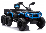Mėlynas keturatis ATV 6 ratai su priekaba JC606 24V 4x4