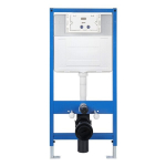Pakabinamas klozetas Hydroland K011D Slim su paslėptu rėmu, baltas