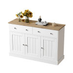 Sideboard su raižytu pavir&scaron;iumi, daug saugojimo, svetainė
