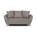 Dviejų vietų sofa-lova ALI, smėlio spalvos, modernaus dizaino su miegojimo funkcija