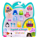 Figūrėlių rinkinys Squishmallows Squish-A-Longs, 8 vnt., 2,5 cm