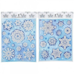 Langų lipdukai PMS blizgantis snaigių asorti dizainas