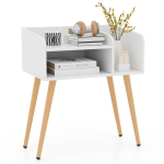 Mid Century Modern naktinis staliukas Baltas spalvos
