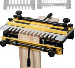 Kregždinės jungties (dovetail) frezavimo &scaron;ablonas 310 mm su frezomis