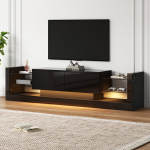 TV spintelė su LED, 181 cm, iki 80 colių, 2 stalčiai, 1 vnt