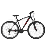 Kalnu velosipēds Bisan LEON V Matt Black/Red (Rata izmērs: 29 Rāmja izmērs: 19)