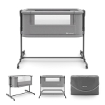 Pristatoma lovytė Kinderkraft Nestee Grow 2, 93.5x52 cm, tamsiai pilka