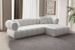 Kampinė sofa Petra Right, balta