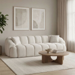 Keturvietė sofa Octavio, balta