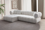Kampinė sofa Petra Left, balta