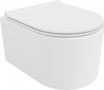 Mexen Sofia WC dubuo Rimless su lėtai nusileidžiančiu slim dangčiu, duroplastikas, blizgus baltas - 30540500