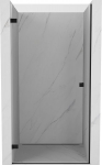Mexen Lunar-B durų du&scaron;o durys, kairinės 60 cm, skaidrios, juodos - 832-060-000-70-00-L