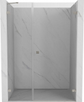 Mexen Lunar-B de&scaron;inės pusės du&scaron;o durys 130 cm, permatomos, &scaron;lifuotas nikelis - 832S-130-050-97-00-P