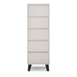 Komoda Mebelbos Borg 5s 40, 40x38,8x120,4 cm, smėlio spalvos