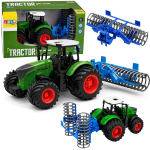 Vaiki&scaron;kas žemės ūkio traktorius su volu Lean Toys 29790, žalias