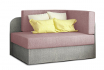 Sofa NORE Rosa, rožinė/pilka