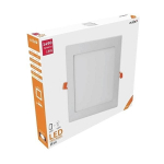 Avide LED Lubinis &scaron;viestuvas 18W 4000K, 220 x 220mm, kvadratinis