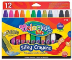 Spalvotos kreidelės su metalizuotomis spalvomis Colorino, 12 spalvų