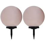 Sferinis saulės energija įkraunamas LED &scaron;viestuvas, 2 vnt., 40cm