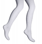 Pėdkelnės vaikams 6 pynės, baltos