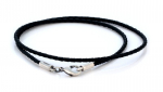 Bico 2 mm juodas pintas karoliai (CL12 juodas)