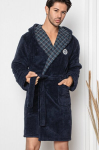 Chalatas vyrams Cocoon 58549301, mėlynas