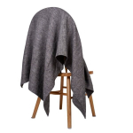 Norravilla lininis pledas Herringbone Black 135x100 cm