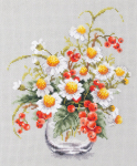 Siuvinėjimo rinkinys Magic Needle "Chamomile and Red Currant" 100-012