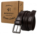 Natūralios odos diržas vyrams Rovicky, rudas