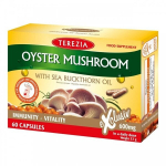 Maisto papildas Terezia Oyster grybas su &scaron;altalankių aliejumi, 60 kapsulių