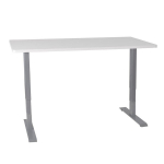 Reguliuojamo auk&scaron;čio elektrinis stalas su 2 varikliais Home4You Ergo, 140x70 cm, baltas