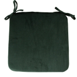 Sėdynės pagalvėlė Home4You VELVET tamsiai žalia 39x39x2.5cm Prakti&scaron;kas poliesteris