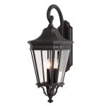 Sieninis lauko &scaron;viestuvas Elstead Lighting Cotswold lane FE-COTSLN2-L-BK